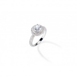 Iacopini anello donna con swarovski originali in argento 925% offerta