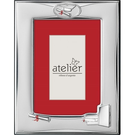 ALBUM FOTO DI DESIGN ATELIER CON PLACCA ARGENTO LAMINATO CON TOCCO misura  15×20 cm